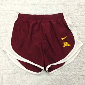 Nike Minnesota Golden Gophers Dri-Fit Running Shorts Womens M Maroon Athletic
